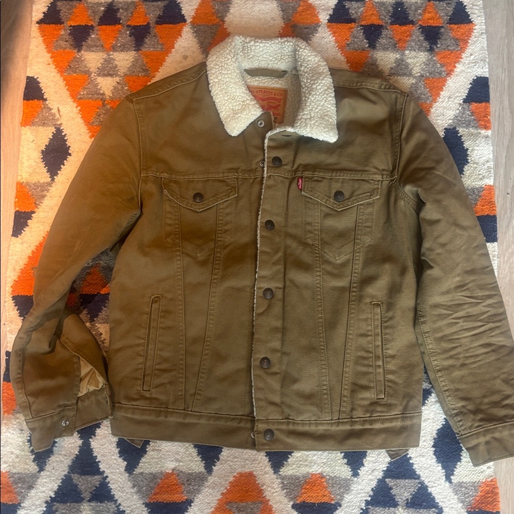 Levi's Men's Brown Sherpa Trucker Jacket